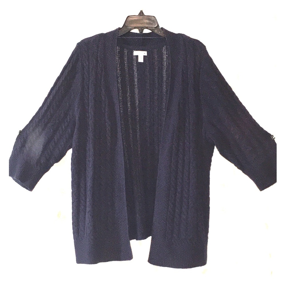 Cable knit cardigan
